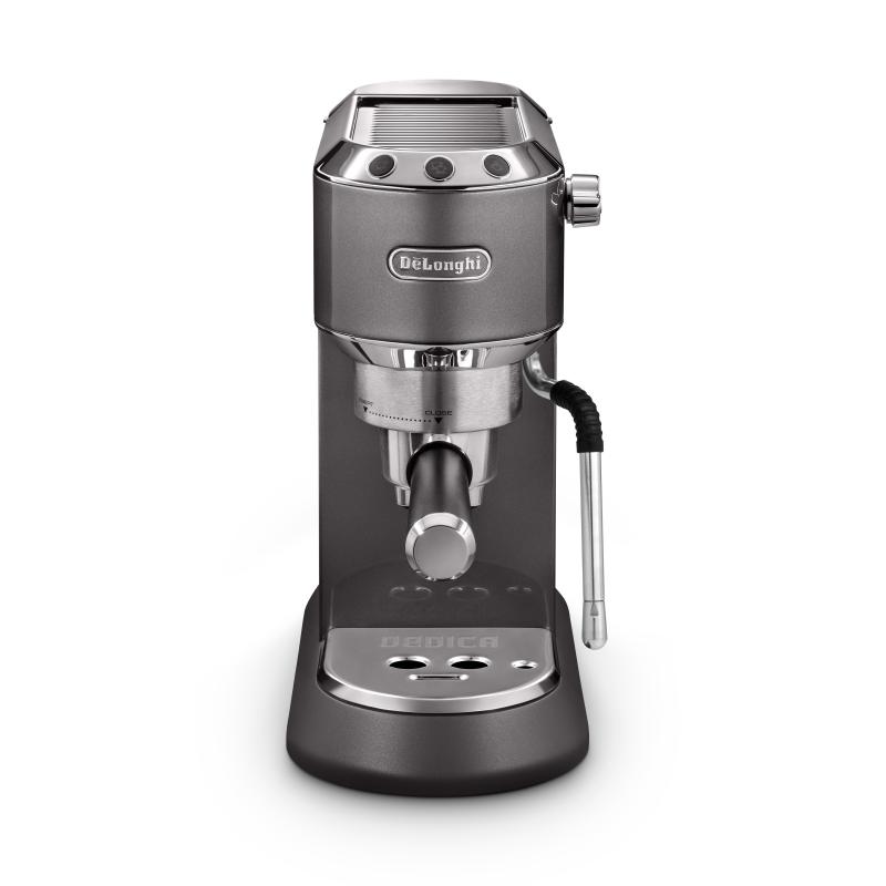 DeLonghi Dedica Arte EC885.GY Manual Espresso Machine – Dark Grey