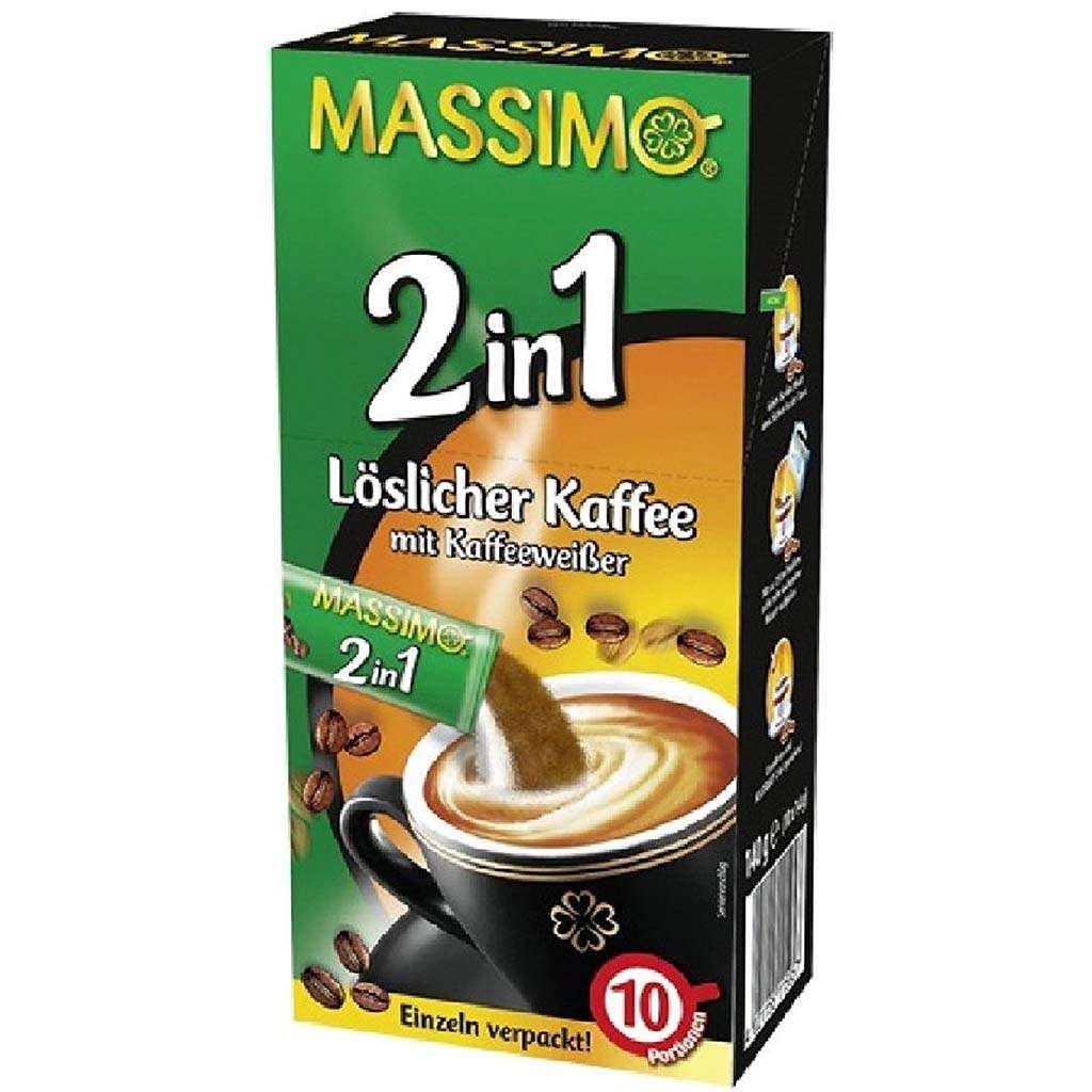 Massimo 2-in-1 Coffee & Coffee Creamer 10-pack 140g |