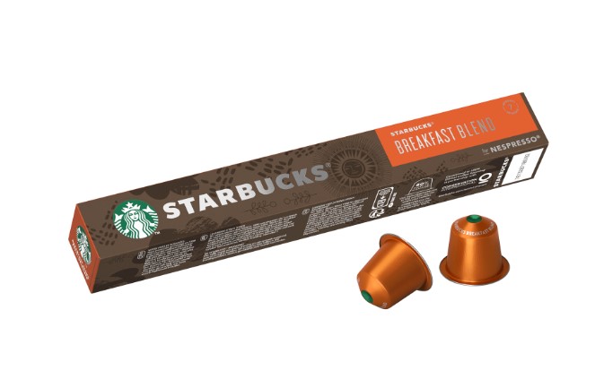 Nespresso Starbucks Capsule Breakfast Blend - 10 Capsules