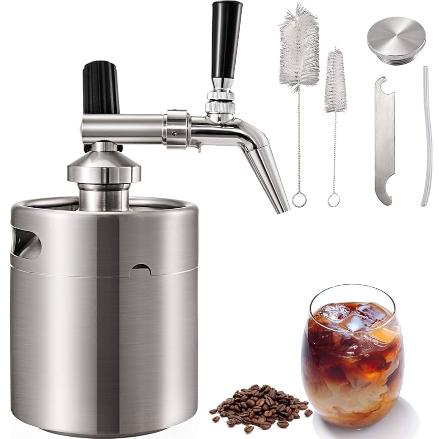 BT - Nitro Coldbrew Machine 2L Stainless Steel Household Home Brew Coffee Cold Brew Coffee