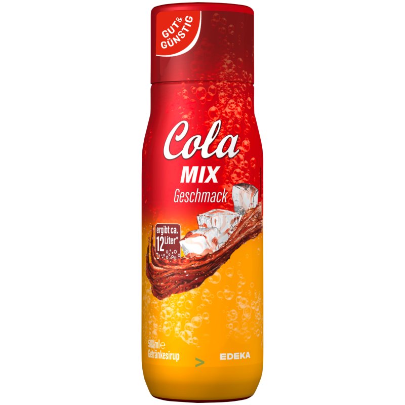 SodaStream Compatible Syrup Cola Mix Drink (500ml Bottle)