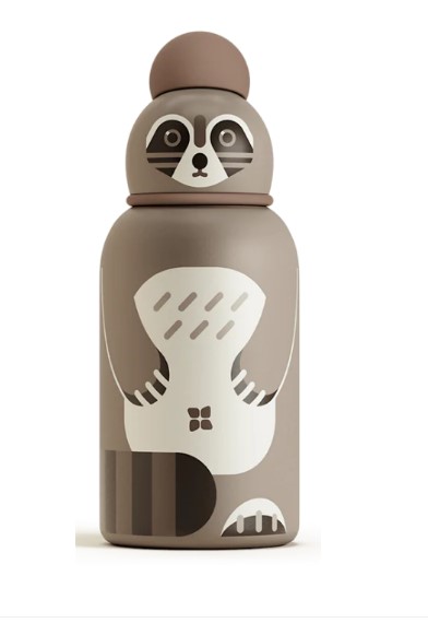 Waterdrop Steel Bottle Brown Children's Bottle 400ml