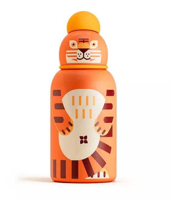 Waterdrop Steel Bottle Orange Children's Bottle 400ml