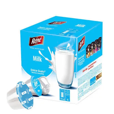Cafe Rene Milk - 16 Capsules for Dolce Gusto