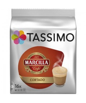 TASSIMO coffee Capsules Marcilla Cortado - 16 Capsules