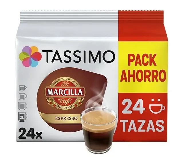 TASSIMO coffee Capsules Marcillia Espresso - 24 Capsules