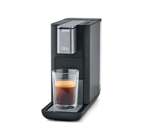 Tchibo Qbo ESSENTIAL capsule machine , Dark Black