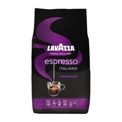Lavazza - Whole Beans - Espresso Italiano Cremoso - 1 Kg (ARABICA 30 - ROBUSTA 70)