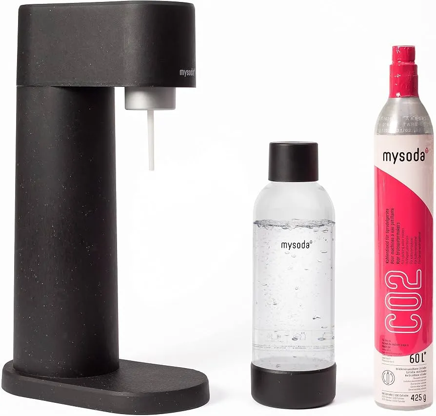 Mysoda Soda Machine - Black Woody Water Kit - BPA Free