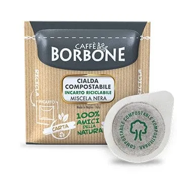 Borbone Espresso Pods - 50 ESE pods Miscela Nera - Caffè Borbone