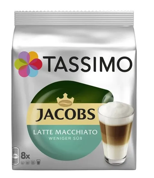 TASSIMO Jacobs LATTE MACCHIATO Less Sugar 236g
