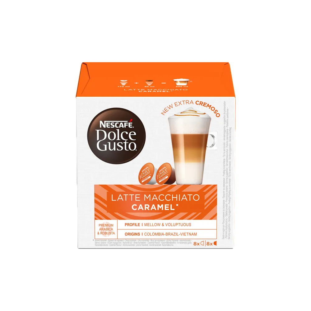 DolceGusto Capsules Latte Macchiato Caramel - 16 Capsules