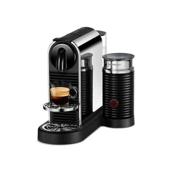 Nespresso CitiZ Platinum & Milk Stainless Steel C Coffee Pod Machine