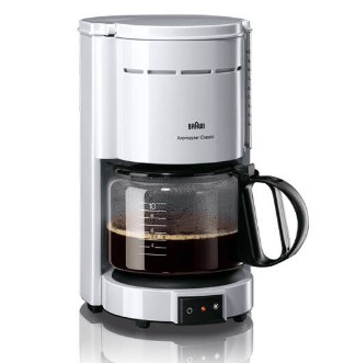 BRAUN COFFEE MAKER WHITE