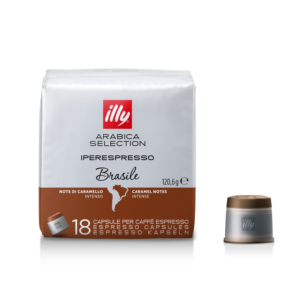ILLY Coffee Capsule Brazil - 18 Capsules - 100% ARABICA