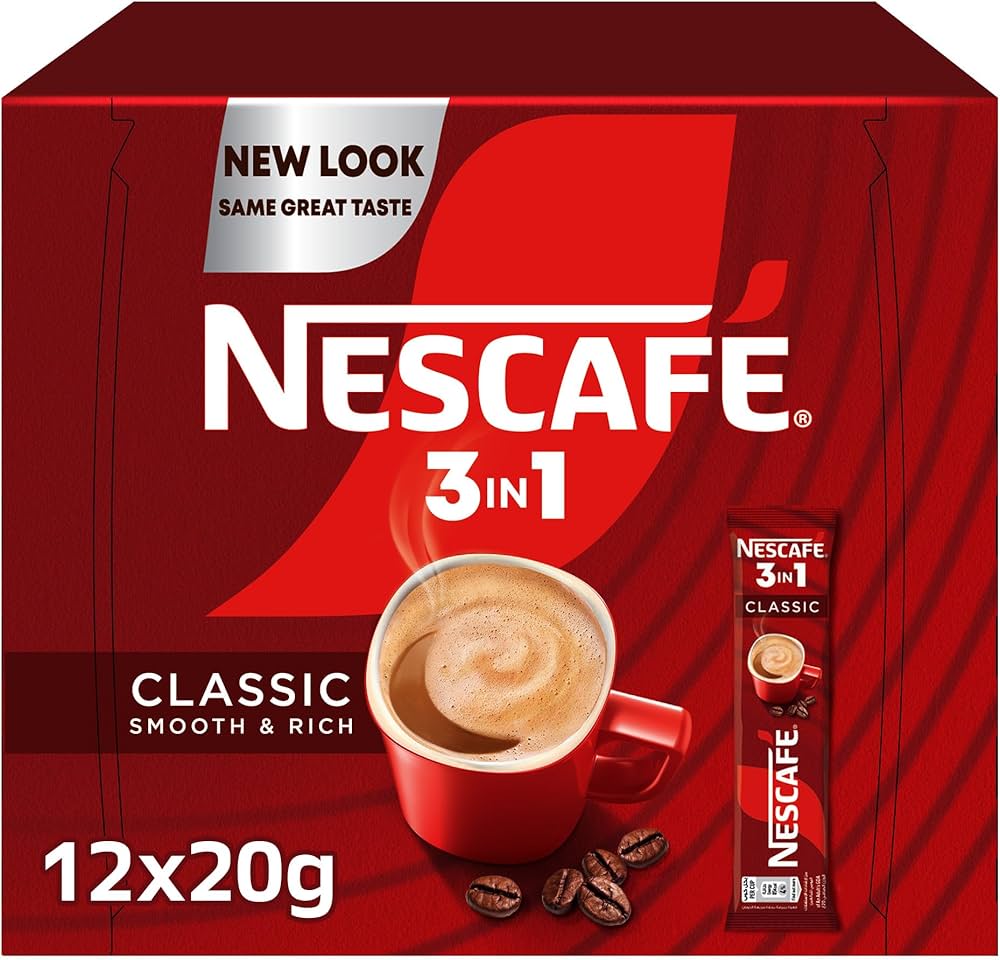 NESCAFE 3&1 BIG PACK COFFEE & CREAMER (SUGAR) - 12pcs