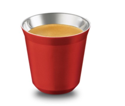 NESPRESSO PIXIE STEEL CUP - RED - 1PCS