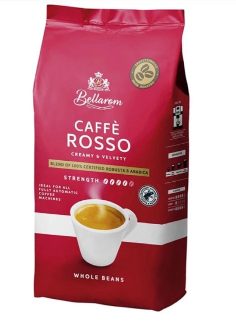 BELLAROM ARABICA BEAN COFFEE CAFFE ROSSO 1KG