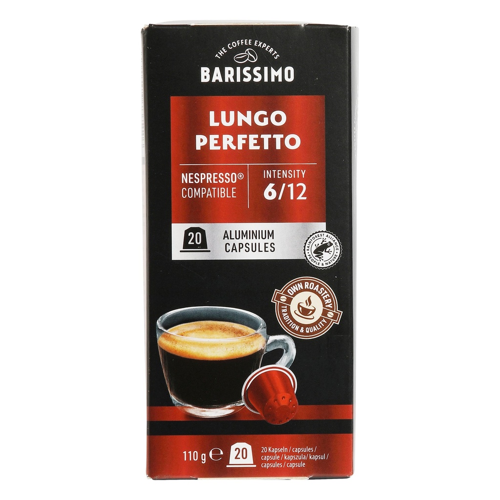 BARISSIMO NESPRESSO CAPSULE LUNGO PERFETTO - 20PCS