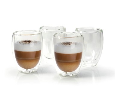 CAPPUCCINO CUP THERMAL GLASSES 350M