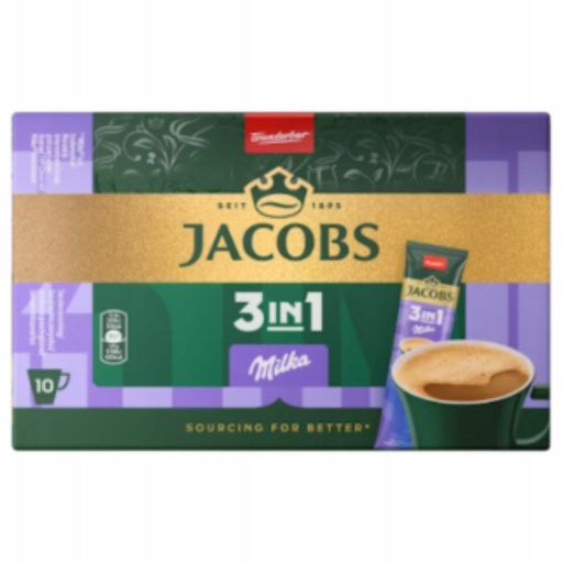 JACOBS Milka 3 IN 1 NESCAFFE , 10 STICKS
