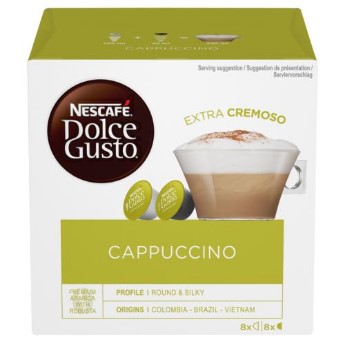 DolceGusto Capsules Cappuccino - ( 8 Milk + 8 Espresso )