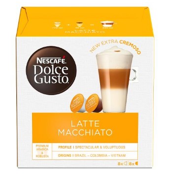 DolceGusto Capsules Latte Macchiato - ( 8 Milk + 8 Espresso )