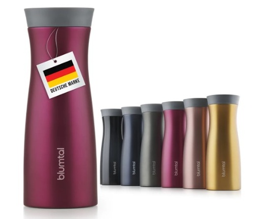 Blumtal Thermo Mug - leak-proof, food-safe coffee mug to go, BPA-free, keeps warm for 6 hours,  Pink