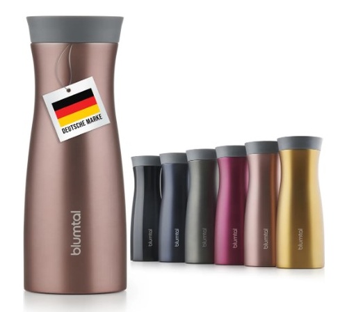 Blumtal Thermo Mug - leak-proof, food-safe coffee mug to go, BPA-free, keeps warm for 6 hours- rosa